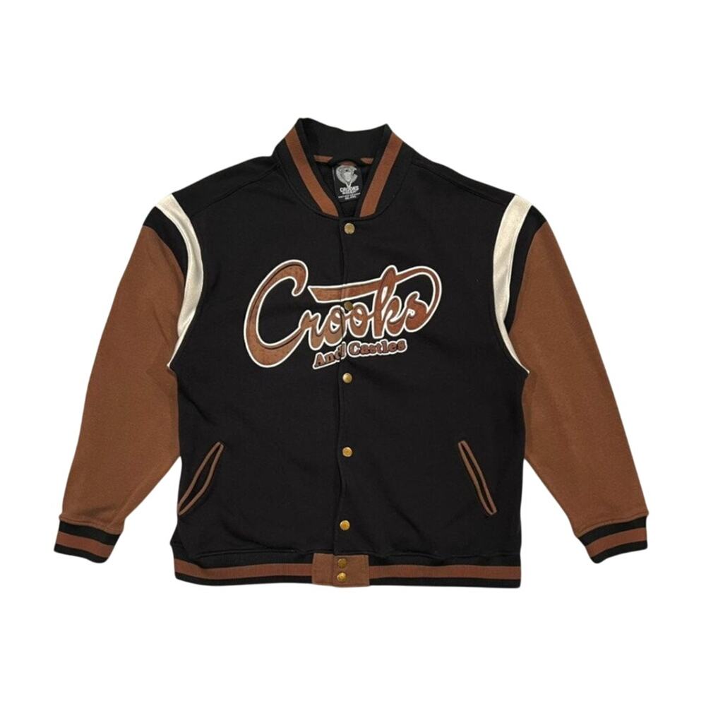 ★ Crooks and Castles Brown & Black Varsity Jacket ★